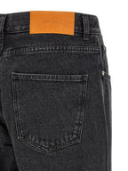 SECOND/LAYER Black Cotton Straight-Leg Jeans