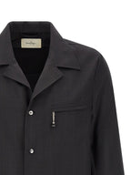 SECOND/LAYER Gray Polyester Blouse