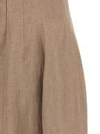 Brunello Cucinelli Beige Linen Long Dress
