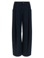 Brunello Cucinelli Blue Cotton Casual Pants