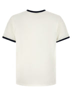 SECOND/LAYER Bicolor Cotton T-Shirt