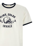 SECOND/LAYER Bicolor Cotton T-Shirt