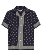BODE Blue Silk Blouse