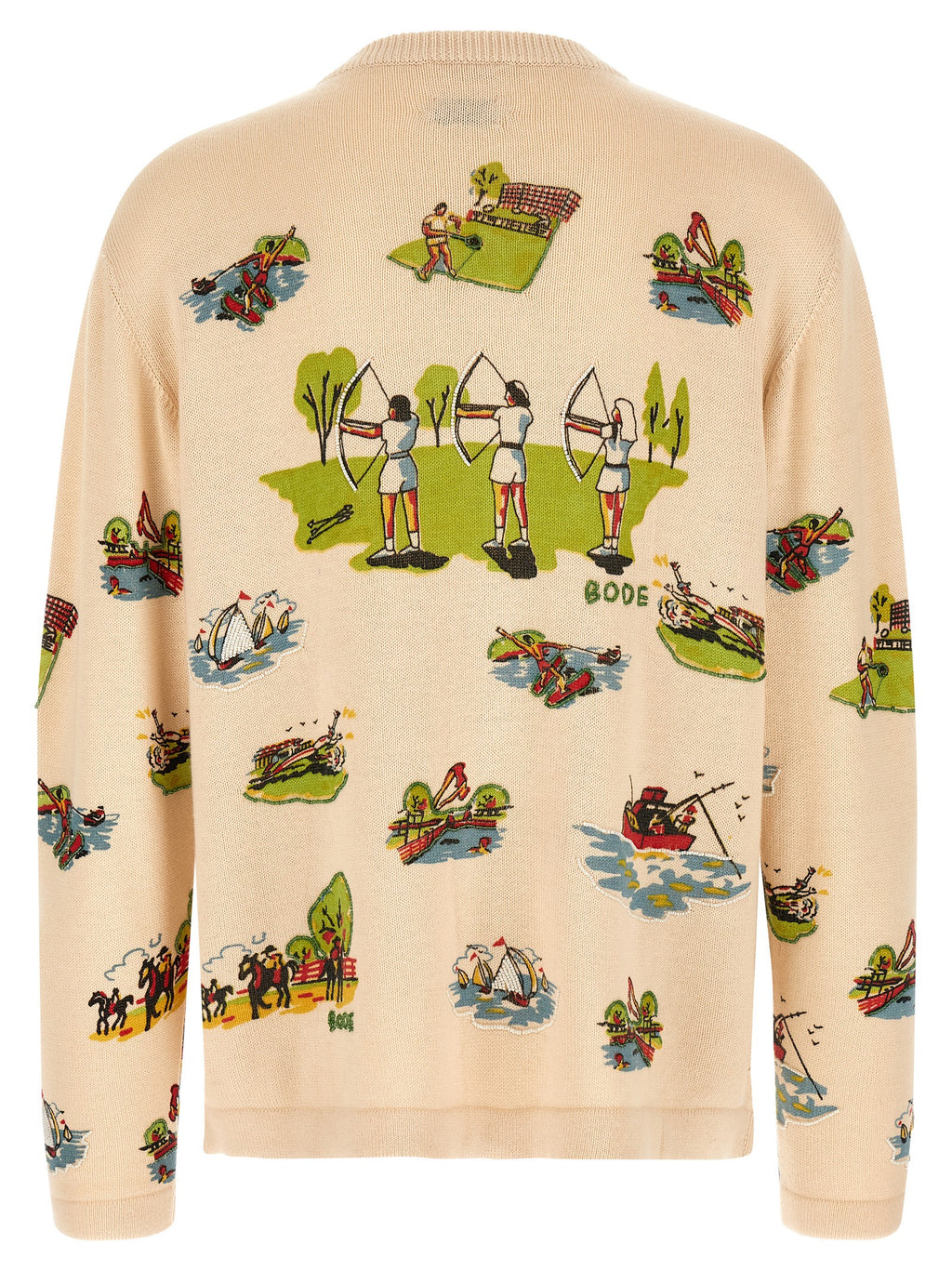 BODE Multicolor Merino Wool Cardigan