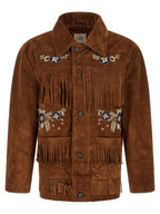 FOUND Brown Leather Leather Jacket