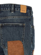 FOUND Blue Cotton Straight-Leg Jeans