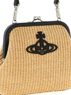 Vivienne Westwood Beige Cotton Clutch Bag