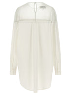 MM6 Maison Margiela White Cotton Blouse