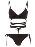 The Attico Brown Polyamide Bikini