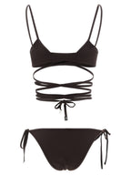 The Attico Brown Polyamide Bikini