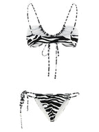 The Attico Bicolor Polyester Bikini
