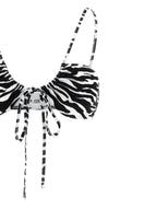 The Attico Bicolor Polyester Bikini
