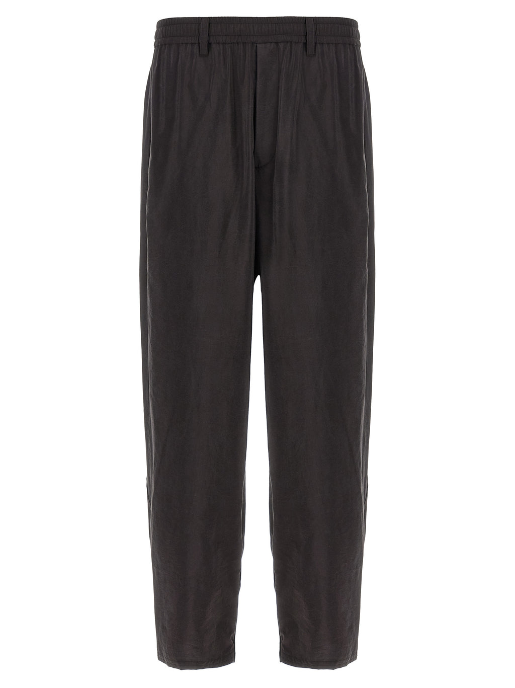 Brown Silk Athletic Pants