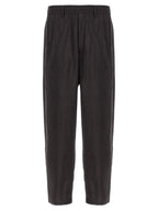 Brown Silk Athletic Pants