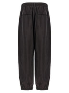 Brown Silk Athletic Pants