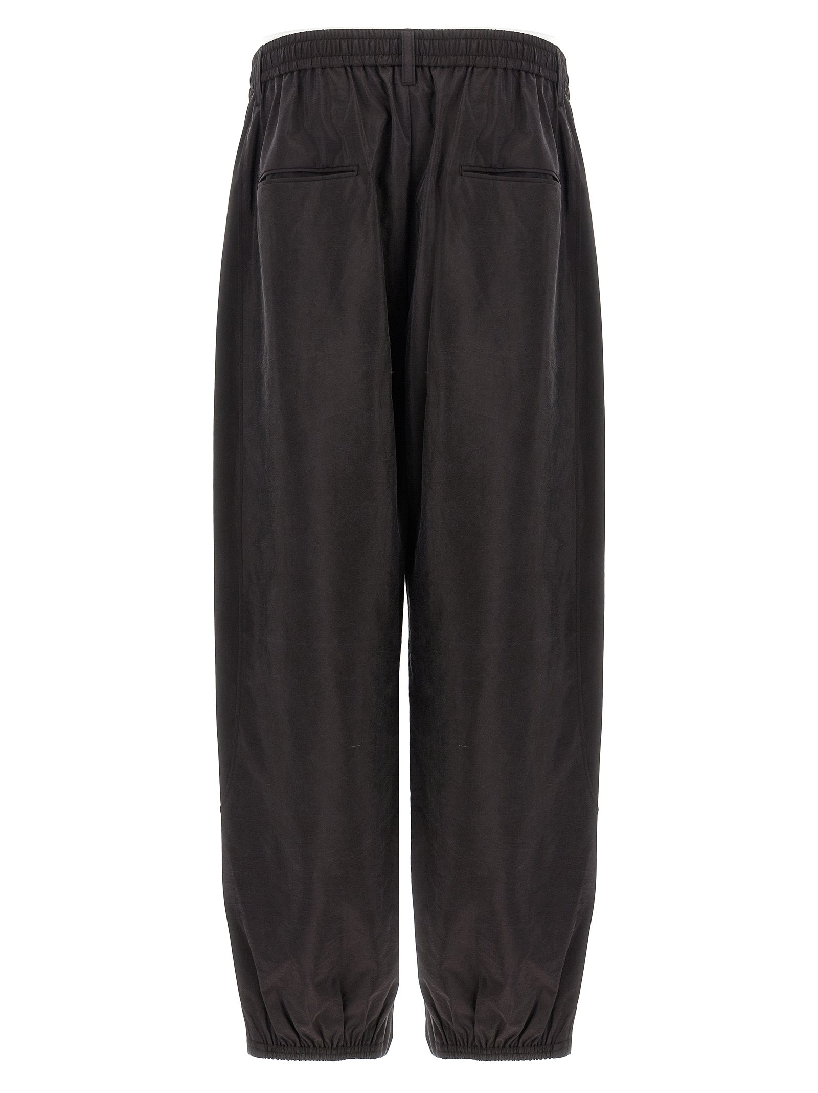 Brown Silk Athletic Pants