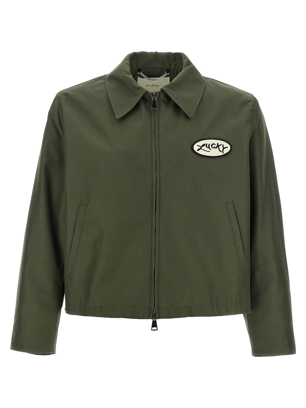 SECOND/LAYER Bicolor Polyester Full-Length Jacket
