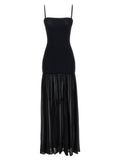 Hunza G Black Polyamide Long Dress