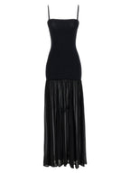Hunza G Black Polyamide Long Dress