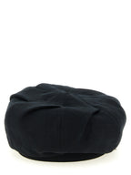 Yohji Yamamoto Black Linen Fatcap Hat