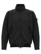 Stone Island Black Polyamide Full-Length Jacket