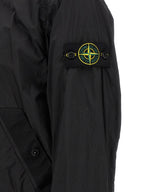 Stone Island Black Polyamide Full-Length Jacket