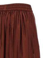 Zimmermann Bordeaux Silk Mini Skirt