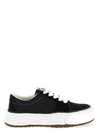 Maison Mihara Yasuhiro Black Cowhide Platform Sneakers