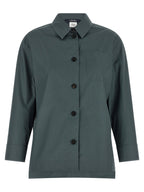 'S Max Mara Gray Cotton Blouse
