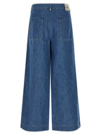 'S Max Mara Blue Cotton Cropped Jeans