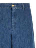 'S Max Mara Blue Cotton Cropped Jeans