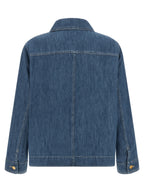 'S Max Mara Blue Cotton Denim Jacket