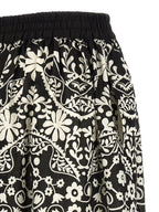 Max Mara Bicolor Cotton Flared Pants