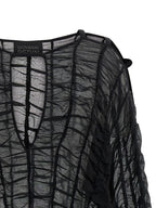 Giovanni Bedin Black Cotton Short Dress