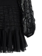 Giovanni Bedin Black Cotton Short Dress