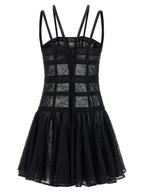 Giovanni Bedin Black Polyamide Short Dress