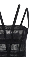 Giovanni Bedin Black Polyamide Short Dress