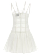 Giovanni Bedin White Polyamide Short Dress
