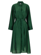 'S Max Mara Bicolor Polyester Midi Dress