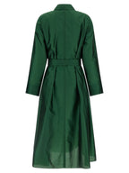 'S Max Mara Bicolor Polyester Midi Dress