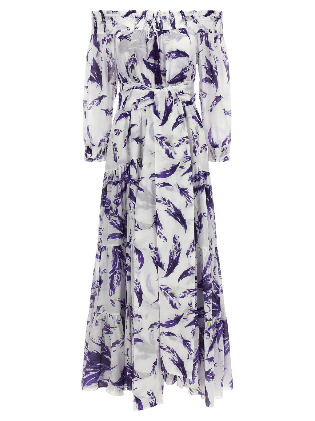 SAMANTHA SUNG Purple Cotton Long Dress