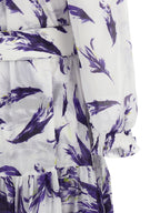 SAMANTHA SUNG Purple Cotton Long Dress