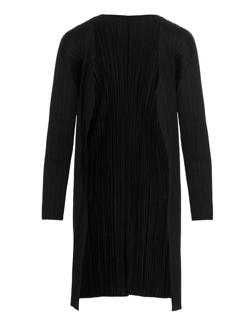 PLEATS PLEASE ISSEY MIYAKE Black Polyester Cardigan