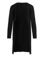 PLEATS PLEASE ISSEY MIYAKE Black Polyester Cardigan