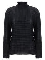 Issey Miyake Black Polyester Cardigan
