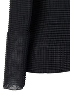 Issey Miyake Black Polyester Cardigan