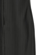 Loulou De Saison Black Viscose Midi Dress