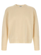 Jil Sander White Wool Cardigan