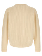 Jil Sander White Wool Cardigan