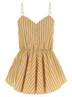 Bicolor Cotton Rompers